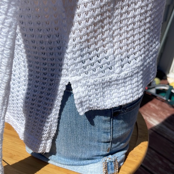 Philosophy Open Knit White Sweater Size Small - Poly Blend - Picture 5 of 7